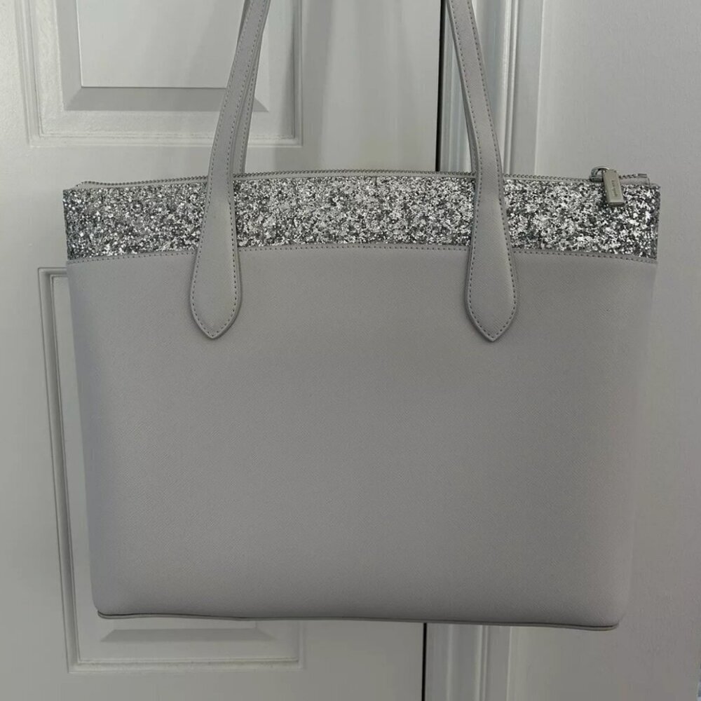 kate spade ♠️ Flash Tote Gray NWT - Picture 4 of 15
